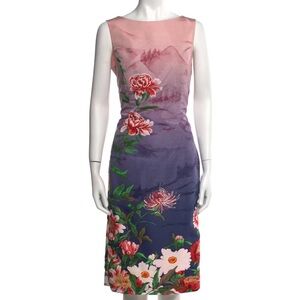 ❤️Oscar de la Renta Silk Floral Sheath Dress❤️
